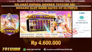 Bukti JP Kemenangan SLOT GAME GATES OF OLYMPUS 22 OKT 24