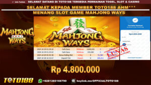 Bukti JP Kemenangan SLOT GAME MAHJONG WAYS 29 OKT 24