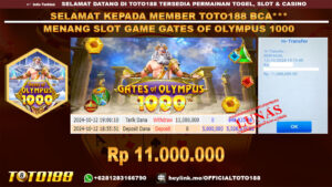 Bukti JP Kemenangan SLOT GAME GATES OF OLYMPUS 1000 12 OKT 24