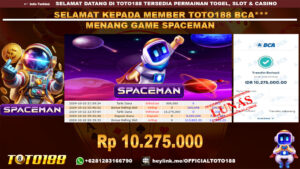 Bukti JP Kemenangan GAME SPACEMAN 22 OKT 24