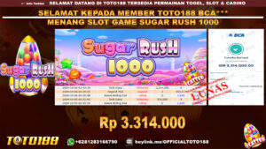Bukti JP Kemenangan SLOT GAME SUGAR RUSH 1000 06 OKT 24