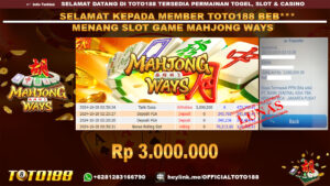 Bukti JP Kemenangan SLOT GAME MAHJONG WAYS 20 OKT 24
