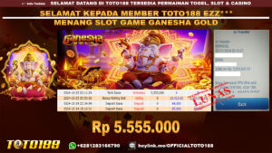 Bukti JP Kemenangan SLOT GAME GANESHA GOLD 25 Okt 24