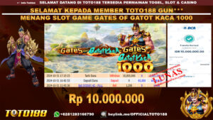 Bukti JP Kemenangan SLOT GAME GATES OF GATOT KACA 1000 31 OKT 24