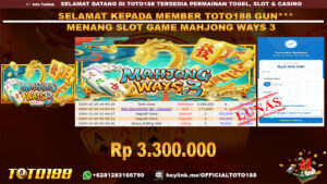 Bukti JP Kemenangan SLOT GAME MAHJONG WAYS3 19 OKT 24