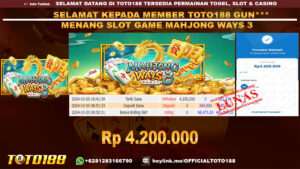 Bukti JP Kemenangan SLOT GAME MAHJONG WAYS3 20 OKT 24