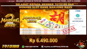Bukti JP Kemenangan SLOT GAME MAHJONG WAYS 25 OKT 24
