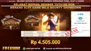 Bukti JP Kemenangan SLOT GAME WILD BOUNTY SHOWDOWN 03 OKT 24