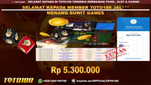 Bukti JP Kemenangan SUWIT GAMES 13 SEP 24