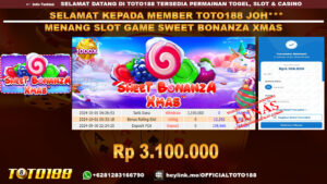 Bukti JP Kemenangan SLOT GAME SWEET BONANZA XMAS 01 Okt 2024