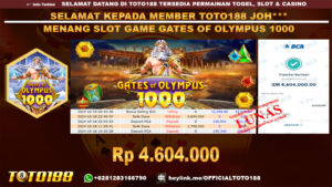 Bukti JP Kemenangan SLOT GAME GATES OF OLYMPUS 1000 18 OKT 24