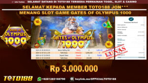Bukti JP Kemenangan SLOT GAME GATES OF OLYMPUS 1000 25 OKT 24