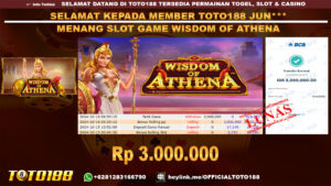 Bukti JP Kemenangan SLOT GAME WISDOM OF ATHENA 16 OKT 24