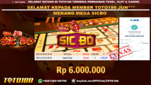 Bukti JP Kemenangan MEGA SICBO GAMES 26 OKT 24