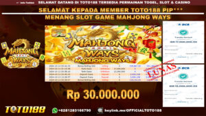 Bukti JP Kemenangan SLOT GAME MAHJONG WAYS 13 OKT 24