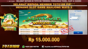 Bukti JP Kemenangan SLOT GAME MAHJONG WAYS2 14 OKT 24