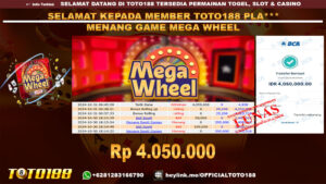 Bukti JP Kemenangan MEGA WHEEL 31 Okt 2024
