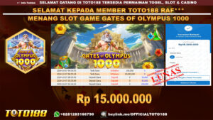 Bukti JP Kemenangan SLOT GAME GATES OF OLYMPUS 1000 07 OKT 24