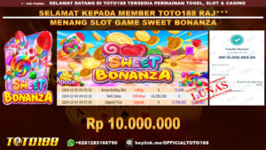 Bukti JP Kemenangan SLOT GAME SWEET BONANZA 04 OKT 2024