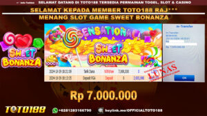 Bukti JP Kemenangan SLOT GAME SWEET BONANZA 29 OKT 2024