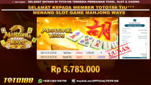 Bukti JP Kemenangan SLOT GAME MAHJONG WAYS 15 OKT 24