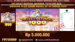 Bukti JP Kemenangan SLOT GAME GATES OF OLYMPUS 1000 12 NOV 24