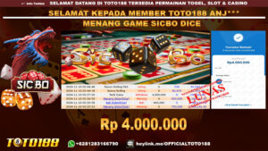 Bukti JP Kemenangan SICBO DICE GAMES 10 NOV 24