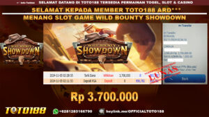 Bukti JP Kemenangan SLOT GAME WILD BOUNTY SHOWDOWN 05 NOV 24