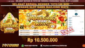 Bukti JP Kemenangan SLOT GAME MAHJONG WAYS 13 NOV 24