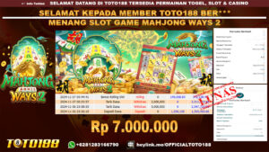 Bukti JP Kemenangan SLOT GAME MAHJONG WAYS2 27 NOV 24