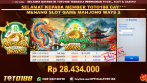 Bukti JP Kemenangan SLOT GAME MAHJONG WAYS2 15 NOV 24