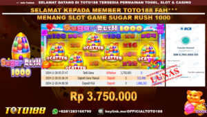 Bukti JP Kemenangan SLOT GAME SUGAR RUSH 1000 28 NOV 24