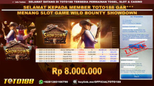 Bukti JP Kemenangan SLOT GAME WILD BOUNTY SHOWDOWN 04 NOV 24
