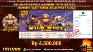 Bukti JP Kemenangan SLOT GAME WILD WEST GOLD 26 NOV 24