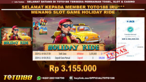 Bukti JP Kemenangan SLOT GAME HOLIDAY RIDE 14 NOV 24