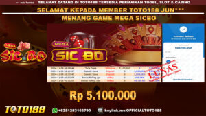 Bukti JP Kemenangan MEGA SICBO GAMES 09 NOV 24