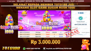 Bukti JP Kemenangan SLOT GAME SUGAR RUSH 1000 27 NOV 24