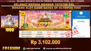 Bukti JP Kemenangan SLOT GAME GATES OF OLYMPUS 1000 14 NOV 24