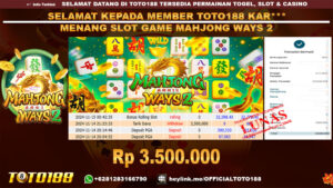 Bukti JP Kemenangan SLOT GAME MAHJONG WAYS2 14 NOV 24