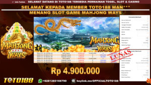 Bukti JP Kemenangan SLOT GAME MAHJONG WAYS 10 NOV 24