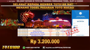 Bukti JP Kemenangan TOGEL PASARAN TOTO MACAU 29 NOV 24