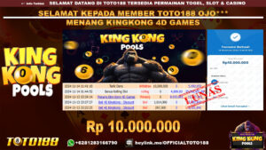 Bukti JP Kemenangan KINGKONG 4D GAMES 14 NOV 24