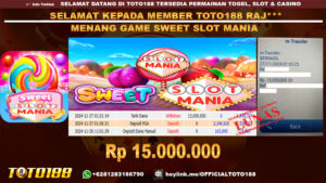 Bukti JP Kemenangan SWEET SLOT MANIA 27 NOV 2024