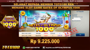 Bukti JP Kemenangan SLOT GAME GATES OF OLYMPUS 1000 06 NOV 24