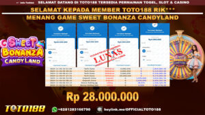 Bukti JP Kemenangan SWEET BONANZA CANDYLAND 06 NOV 2024