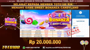 Bukti JP Kemenangan SWEET BONANZA CANDYLAND 11 NOV 2024