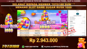 Bukti JP Kemenangan SLOT GAME SUGAR RUSH 1000 17 NOV 24