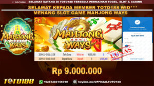 Bukti JP Kemenangan SLOT GAME MAHJONG WAYS 03 NOV 24