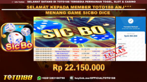 Bukti JP Kemenangan SICBO DICE GAMES 29 DES 24