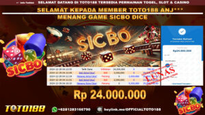 Bukti JP Kemenangan SICBO DICE GAMES 29 DES 24